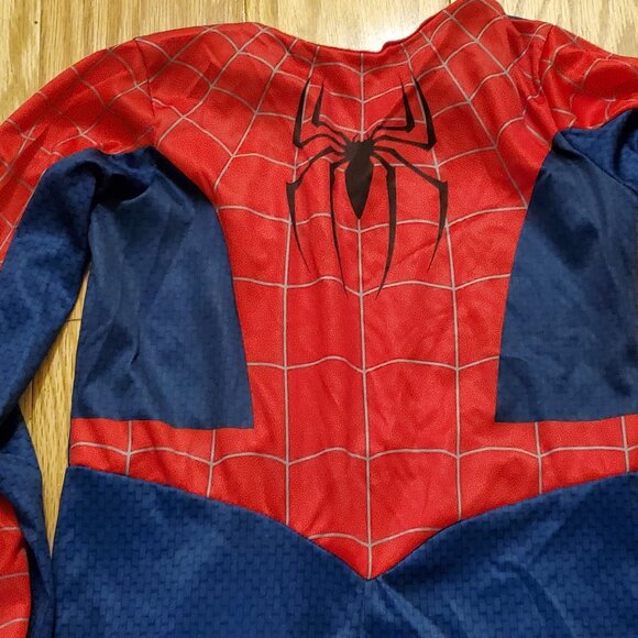 LOT 3 Boys Costumes - 2 Batman + Spider Man Sizes 7 / 8 and Ch Med + FlashLight! - Picture 9 of 16